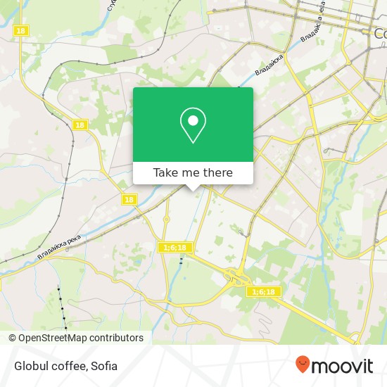 Карта Globul coffee