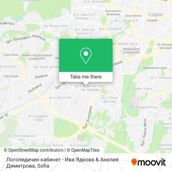 Карта Логопедичен кабинет - Ива Ядкова & Анелия Димитрова