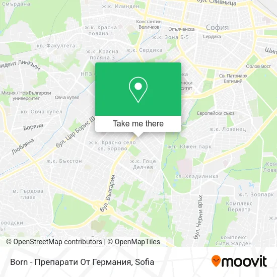 Карта Born - Препарати От Германия