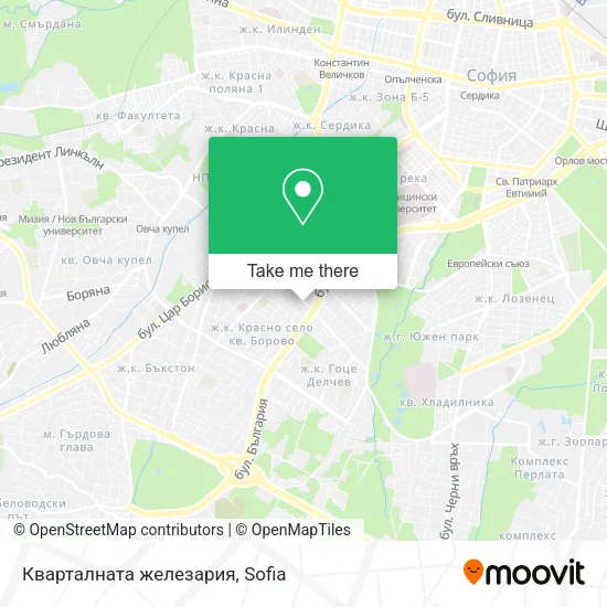Карта Кварталната железария