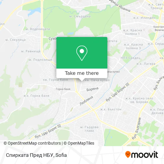 Спирката Пред НБУ map