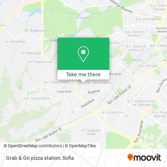 Grab & Go pizza station map