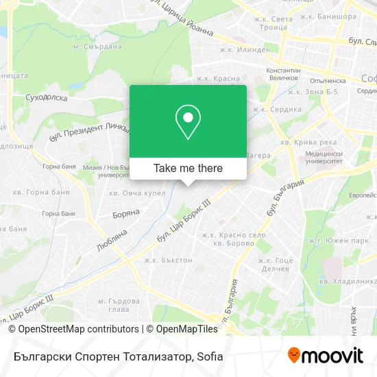 Карта Български Спортен Тотализатор