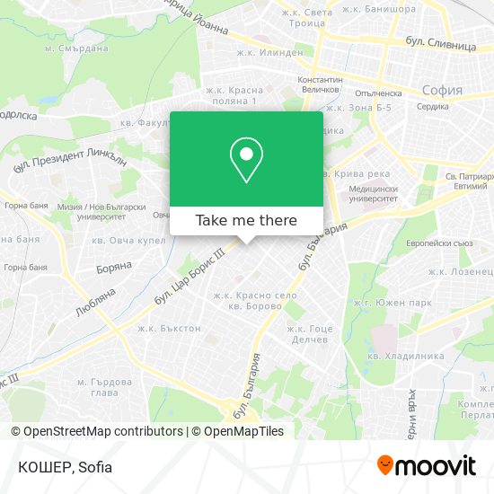 КОШЕР map