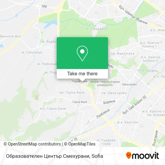 Карта Образователен Център Смехурани