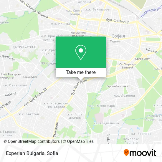 Карта Experian Bulgaria