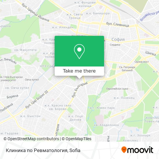 Клиника по Ревматология map