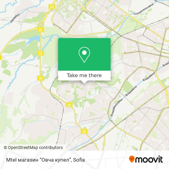 Mtel магазин “Овча купел” map