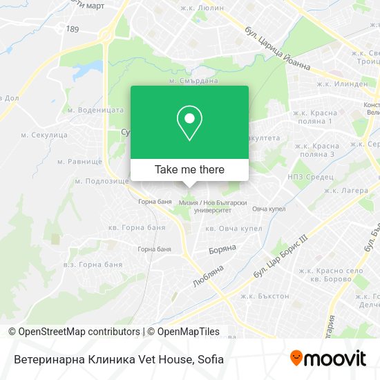 Ветеринарна Клиника Vet House map