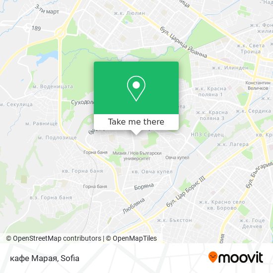 кафе Марая map
