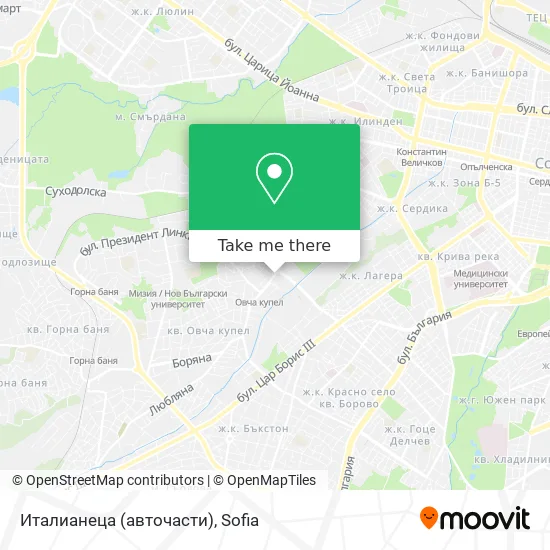 Карта Италианеца (авточасти)