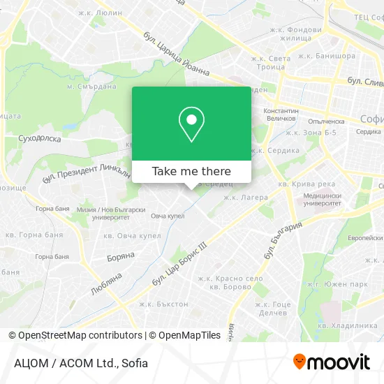 Карта АЦОМ / ACOM Ltd.