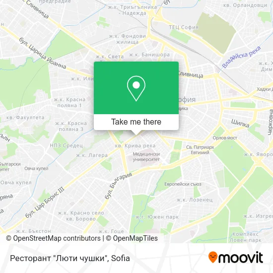 Карта Ресторант "Люти чушки"