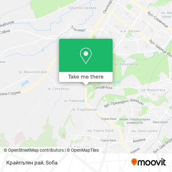 Крайпътен рай map