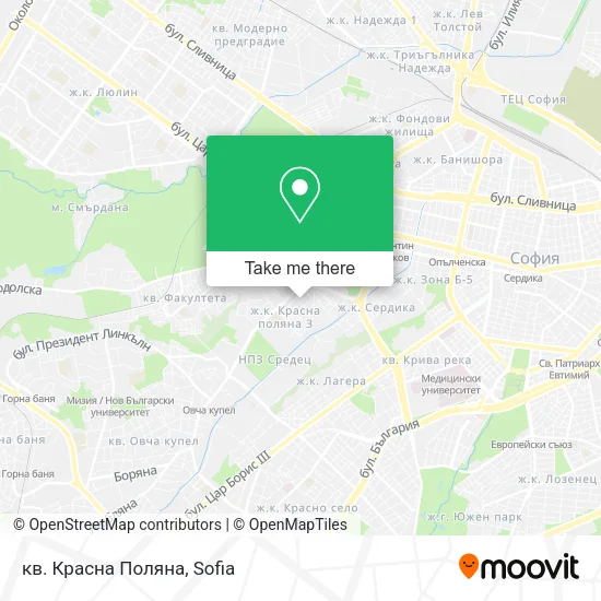 Карта кв. Красна Поляна