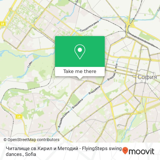 Читалище св.Кирил и Методий - FlyingSteps swing dances. map