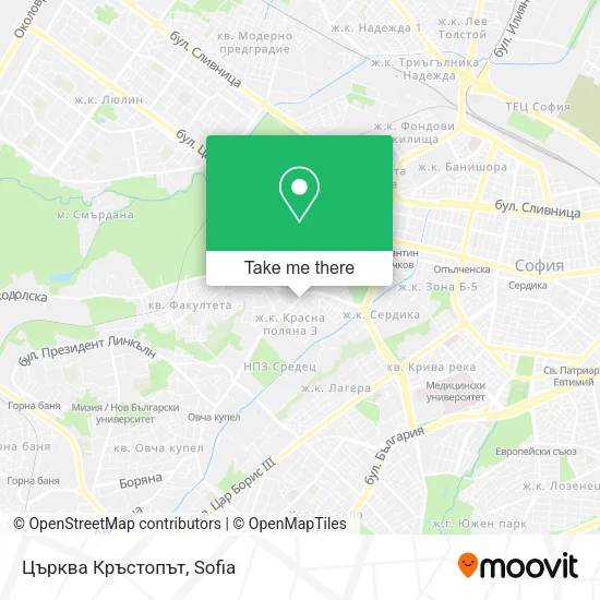 Карта Църква Кръстопът