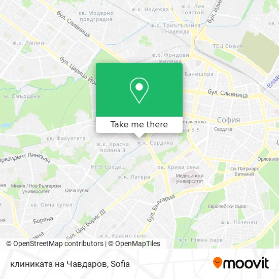 Карта клиниката на Чавдаров