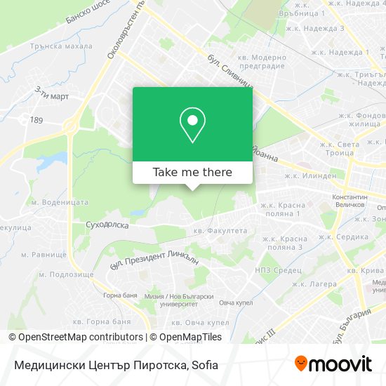Медицински Център Пиротска map
