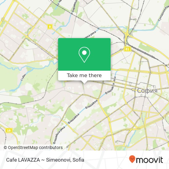 Cafe LAVAZZA ~ Simeonovi map
