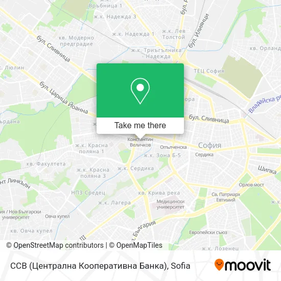 Карта CCB (Централна Кооперативна Банка)