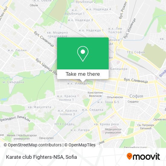 Karate club Fighters-NSA map