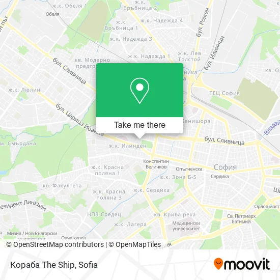 Кораба The Ship map