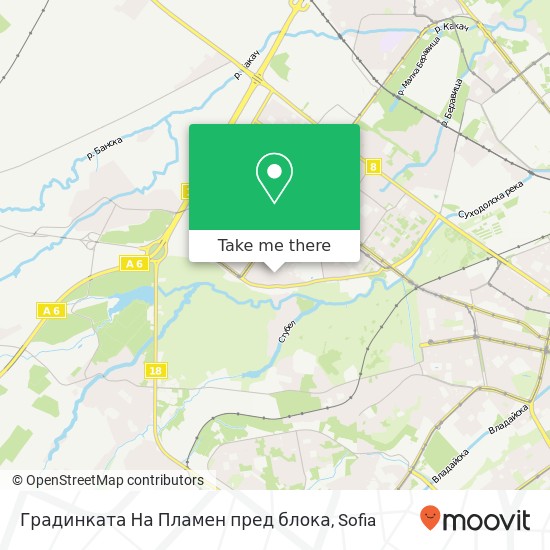 Градинката На Пламен пред блока map