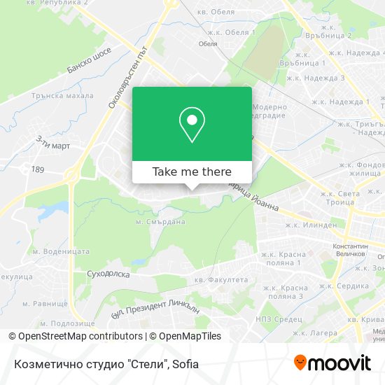 Козметично студио "Стели" map