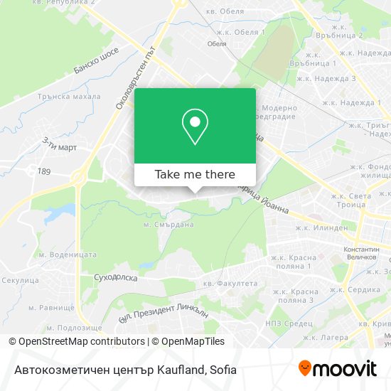 Карта Автокозметичен център Kaufland