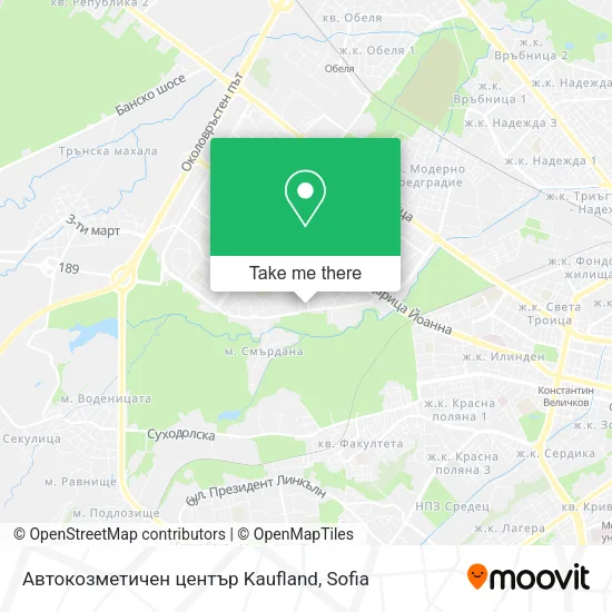Карта Автокозметичен център Kaufland