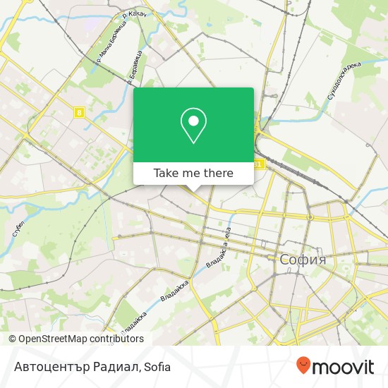 Автоцентър Радиал map