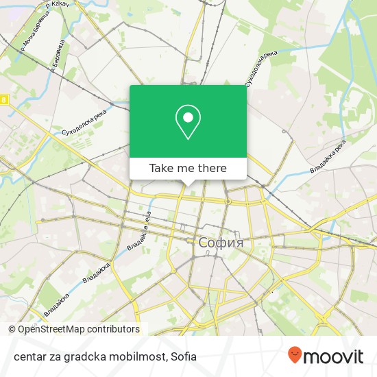 Карта centar za gradcka mobilmost