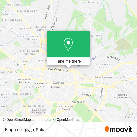 Карта Бюро по труда
