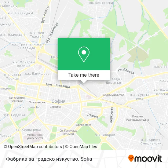 Карта Фабрика за градско изкуство
