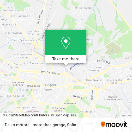 Dalko motors - moto tires garage map