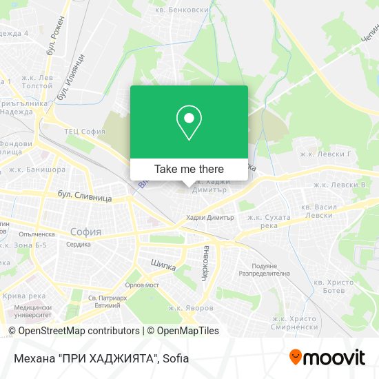 Карта Механа "ПРИ ХАДЖИЯТА"