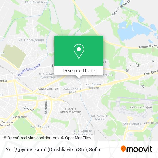 Ул. "Друшлявица" (Drushliavitsa Str.) map