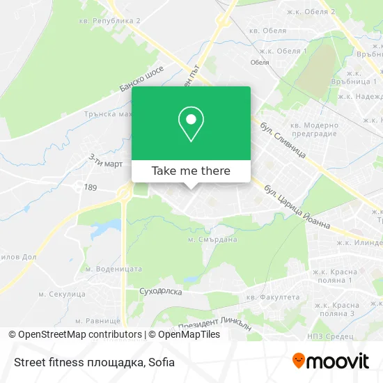 Карта Street fitness площадка