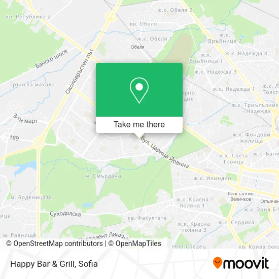 Карта Happy Bar & Grill