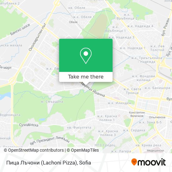 Карта Пица Лъчони (Lachoni Pizza)