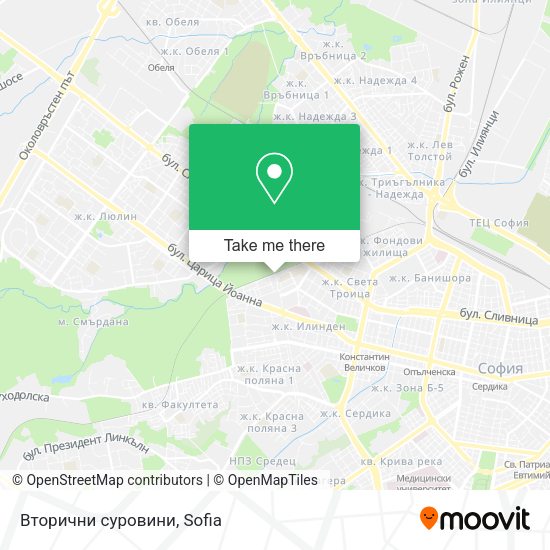 Карта Вторични суровини