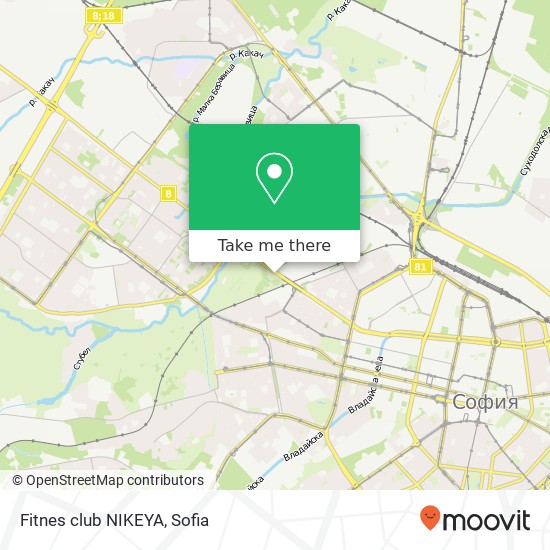 Fitnes club NIKEYA map