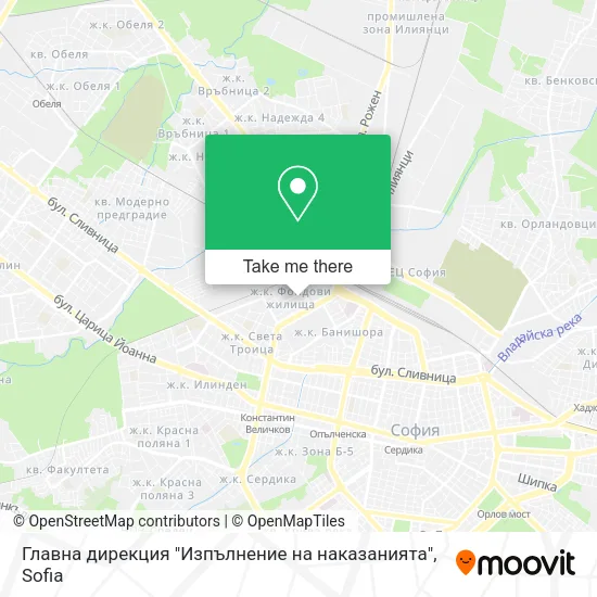 Карта Главна дирекция "Изпълнение на наказанията"