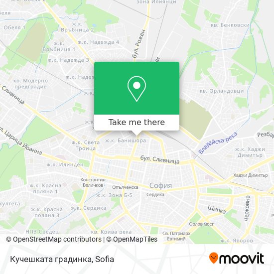 Карта Кучешката градинка