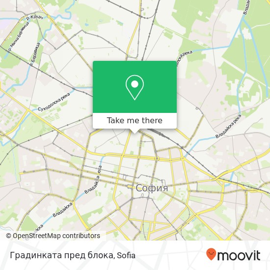 Градинката пред блока map