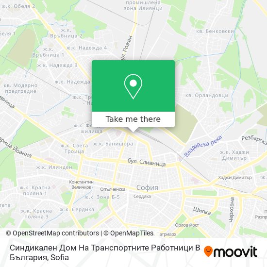 Синдикален Дом На Транспортните Работници В България map