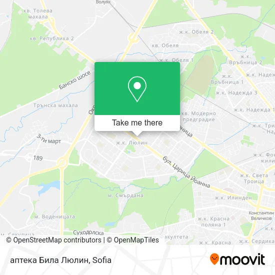Карта аптека Била Люлин