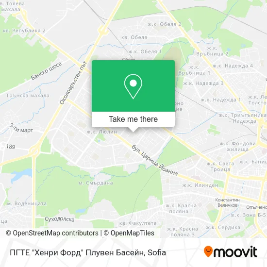 Карта ПГТЕ "Хенри Форд" Плувен Басейн