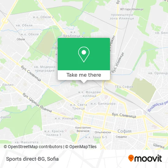 Карта Sports direct-BG